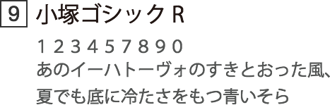 小塚ゴシックR